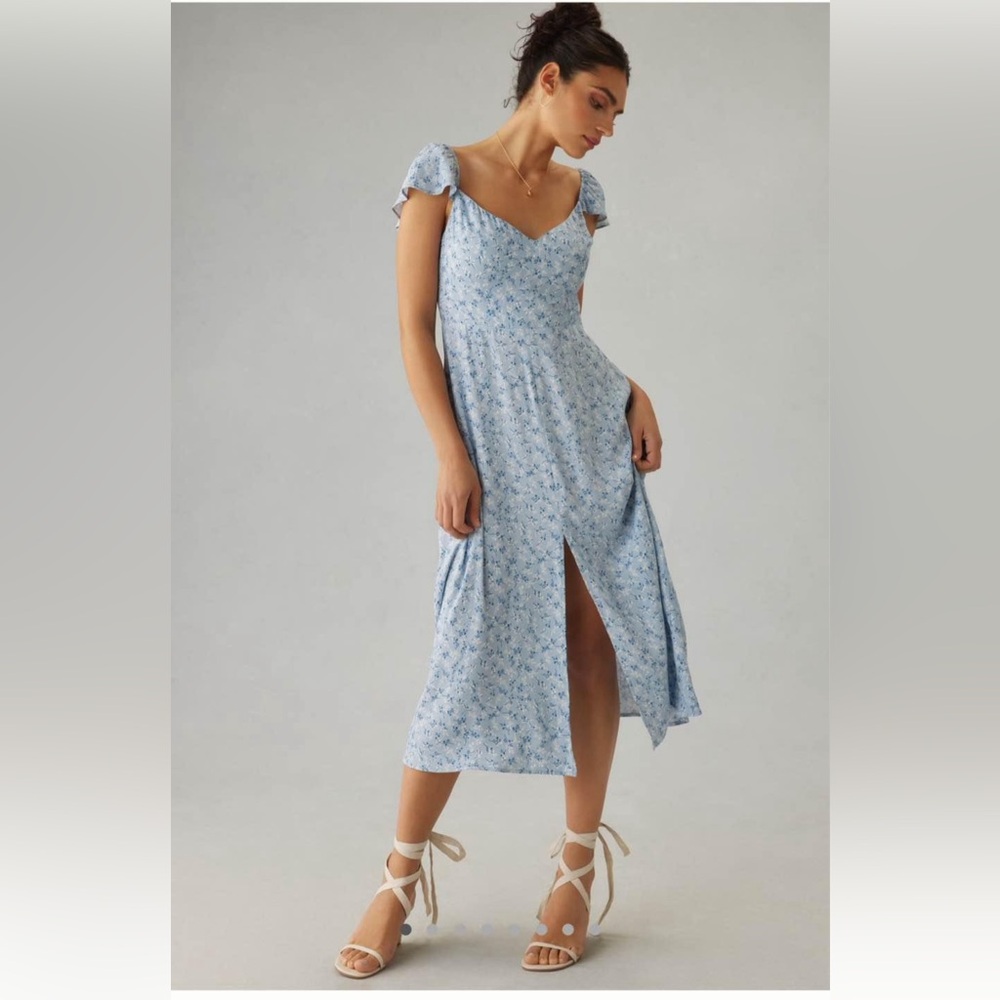 Reformation Baxley dress in Anthropologie exclusive print Brooke size 4